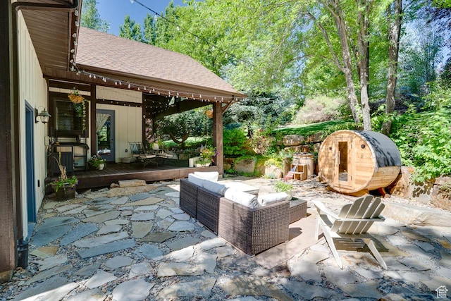 1307 N Dutch Highland Dr, Midway, UT 84049 - view of patio / terrace featuring a deck and an outdoor hangout area