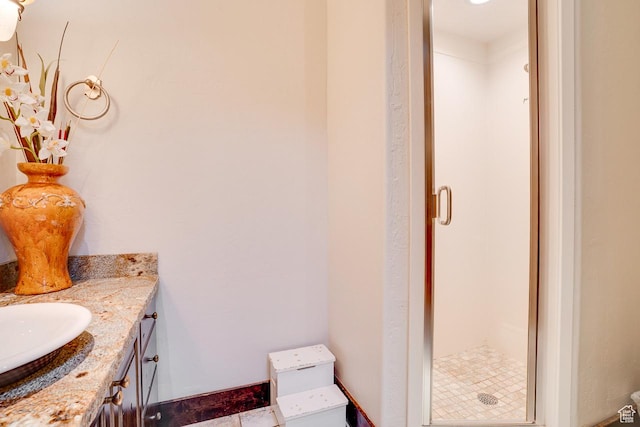 1307 N Dutch Highland Dr, Midway, UT 84049 - bathroom featuring a shower stall and vanity
