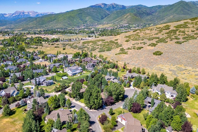 1307 N Dutch Highland Dr, Midway, UT 84049 - aerial perspective of suburban area with mountains