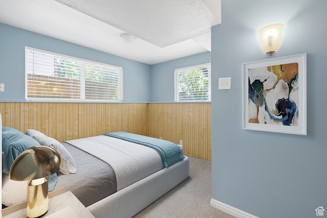 1410 S 50 W, Farmington, UT 84025 - carpeted bedroom with wooden walls and a wainscoted wall