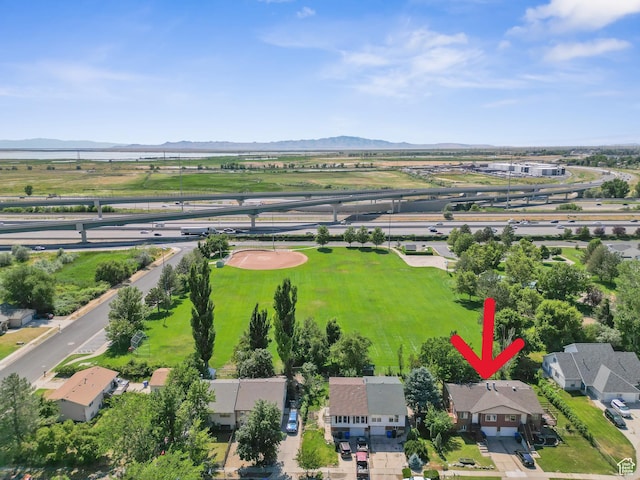 1410 S 50 W, Farmington, UT 84025 - aerial perspective of suburban area with a mountain backdrop