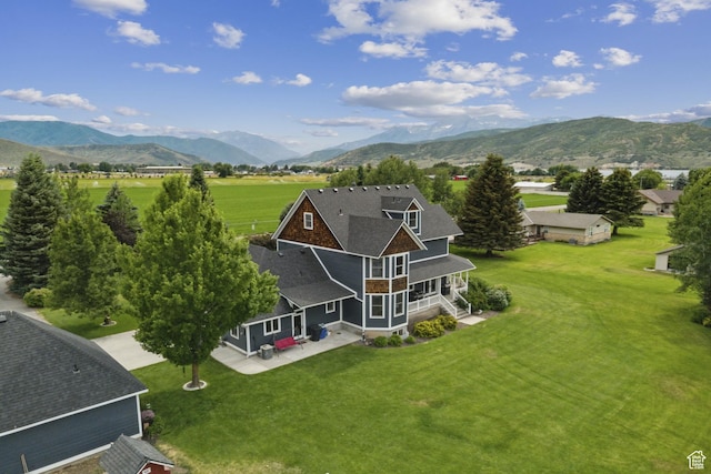 3136 W 2400th St S, Charleston, UT 84032 - view from above of property with a mountain backdrop