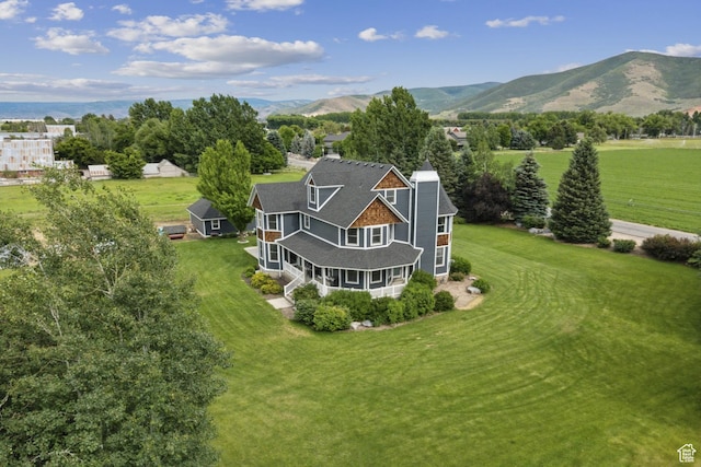 3136 W 2400th St S, Charleston, UT 84032 - aerial view of property and surrounding area featuring a mountainous background