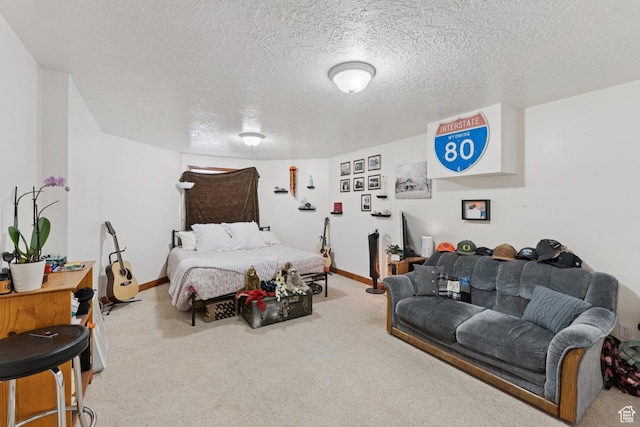 3136 W 2400th St S, Charleston, UT 84032 - carpeted bedroom featuring a textured ceiling
