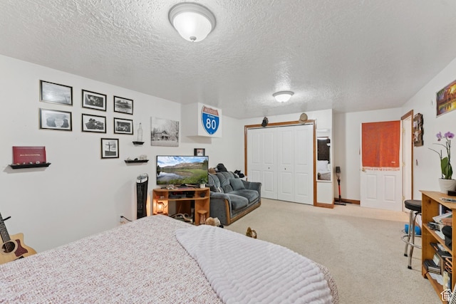 3136 W 2400th St S, Charleston, UT 84032 - carpeted bedroom featuring a textured ceiling and a closet