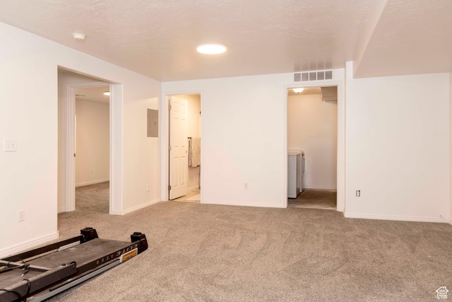 3482 W Plymouth Rock Cv, Lehi, UT 84043 - workout room featuring carpet floors and electric panel