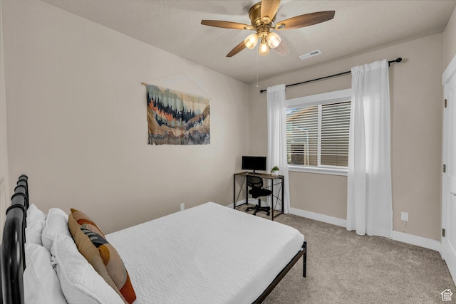 1468 S Sage Ct S Unit 13, Kanab, UT 84741 - carpeted bedroom featuring baseboards and a ceiling fan