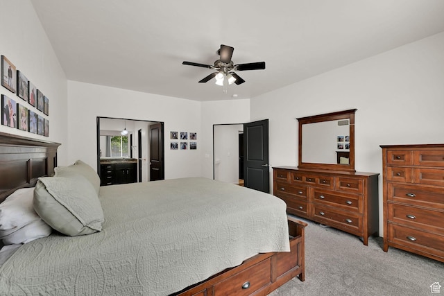 7496 S 1740 E, South Weber, UT 84405 - bedroom featuring light colored carpet and ceiling fan
