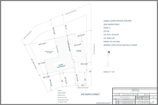 1109 E 245 N, Hyde Park, UT 84318 - map / location