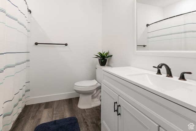 11709 S 2610 W, Riverton, UT 84065 - full bath featuring vanity, wood finished floors, and a shower with shower curtain