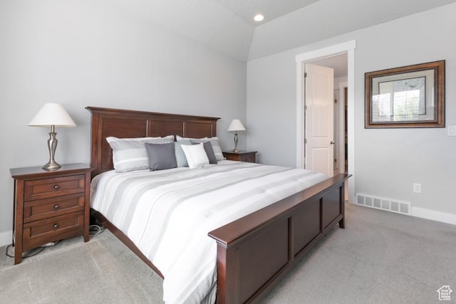 11709 S 2610 W, Riverton, UT 84065 - bedroom featuring light carpet and lofted ceiling