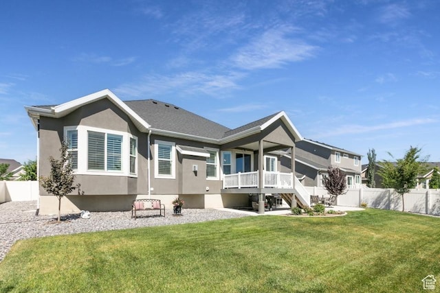 11709 S 2610 W, Riverton, UT 84065 - back of property with stucco siding and stairway