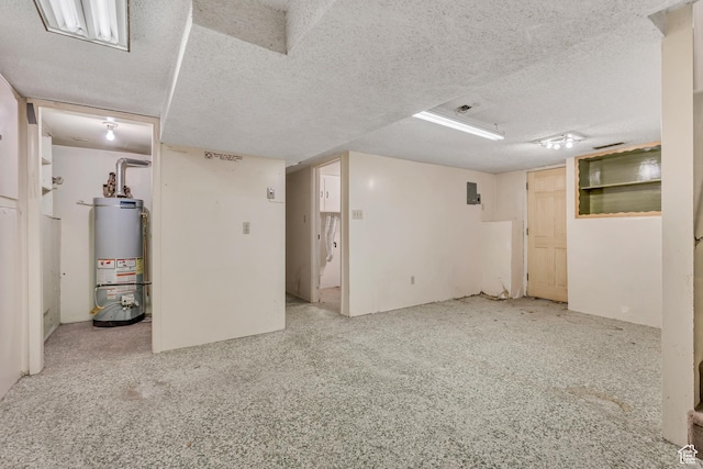 5764 S Hansen Cir E, Murray, UT 84107 - finished below grade area featuring gas water heater and a textured ceiling