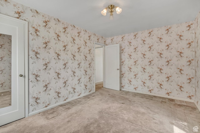 5764 S Hansen Cir E, Murray, UT 84107 - carpeted spare room with wallpapered walls