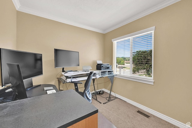 2779 E 3575 N, Layton, UT 84040 - office with crown molding and carpet floors