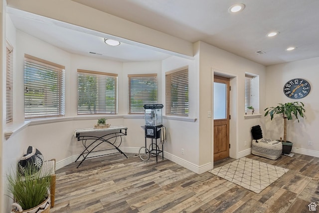 294 W Willow Ct Unit 12, Francis, UT 84036 - entrance foyer with wood finished floors and recessed lighting