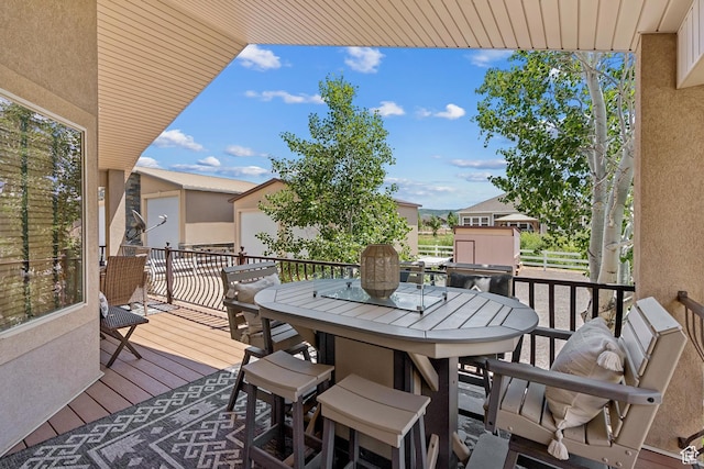 294 W Willow Ct Unit 12, Francis, UT 84036 - deck featuring outdoor dining space