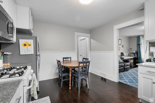 432 S 100 E, Provo, UT 84606 - dining area featuring a wainscoted wall and dark wood-type flooring