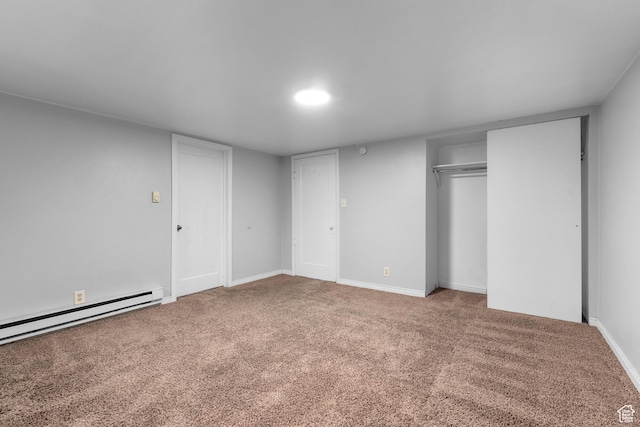 432 S 100 E, Provo, UT 84606 - unfurnished bedroom featuring a baseboard heating unit and carpet