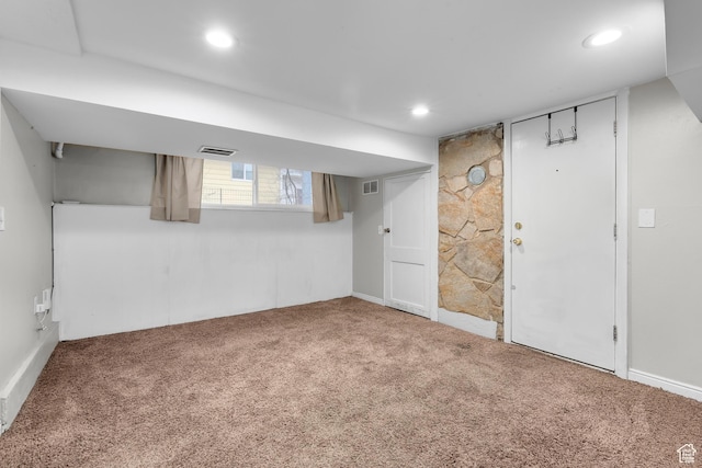 432 S 100 E, Provo, UT 84606 - basement with carpet and recessed lighting