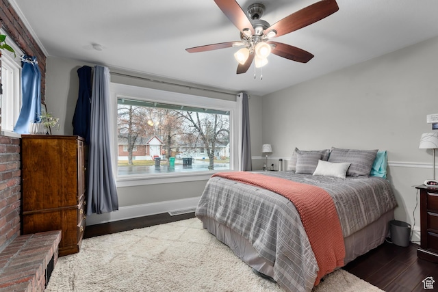 432 S 100 E, Provo, UT 84606 - bedroom featuring wood finished floors and ceiling fan