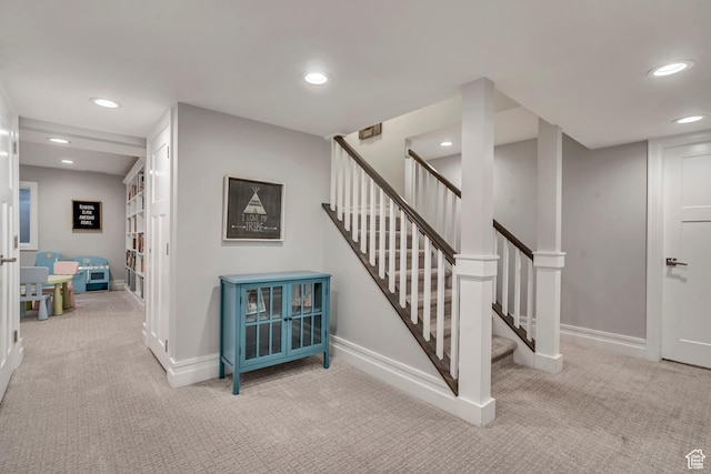 1885 E 10225 S, Sandy, UT 84092 - staircase with carpet floors and recessed lighting