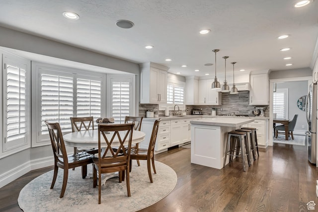 1885 E 10225 S, Sandy, UT 84092 - dining room featuring dark wood-style flooring and recessed lighting