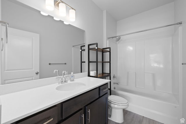 3105 W 3150 N, Plain City, UT 84404 - full bath featuring vanity, washtub / shower combination, and wood finished floors