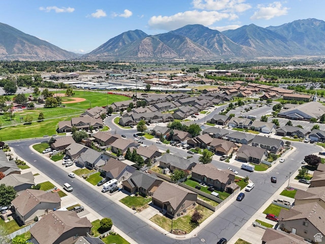 422 W 390 S, Spanish Fork, UT 84660 - aerial perspective of suburban area with mountains