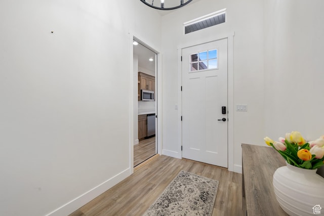 507 N 3650 W, Hurricane, UT 84737 - entryway featuring light wood-style floors and a towering ceiling
