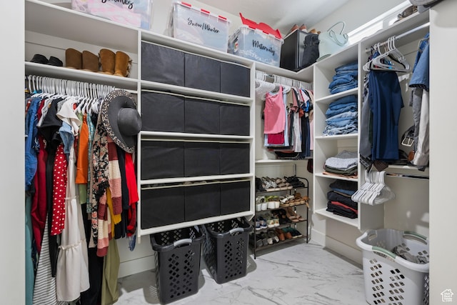 507 N 3650 W, Hurricane, UT 84737 - walk in closet featuring marble look tile flooring
