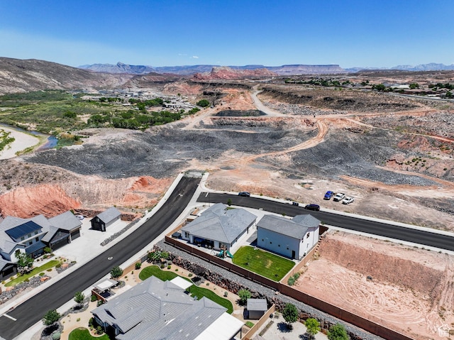 507 N 3650 W, Hurricane, UT 84737 - aerial view of property and surrounding area with mountains