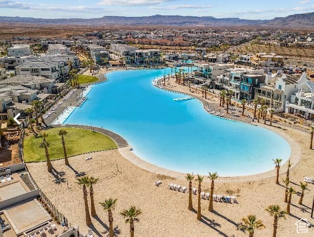 6126 S Kelly Ln, St George, UT 84790 - view of swimming pool with a mountain view
