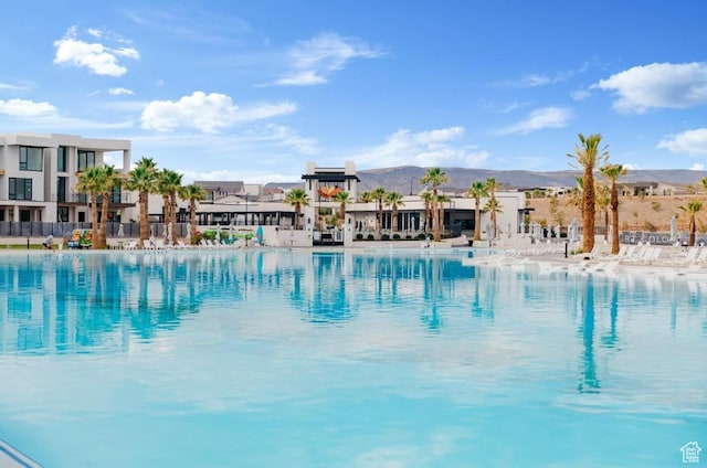 6126 S Kelly Ln, St George, UT 84790 - community pool featuring a mountain view