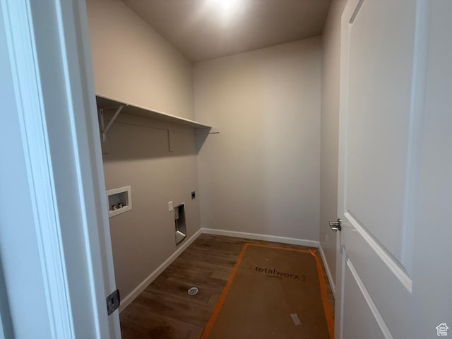 6184 W 11800 S Unit 508, Riverton, UT 84096 - washroom with washer hookup, wood finished floors, and hookup for an electric dryer