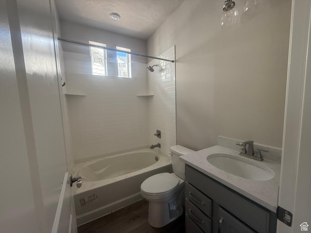 6184 W 11800 S Unit 508, Riverton, UT 84096 - bathroom with shower / tub combination, vanity, and wood finished floors