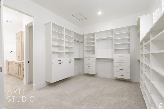 671 E Arina Way, Washington, UT 84780 - walk in closet with light carpet and attic access