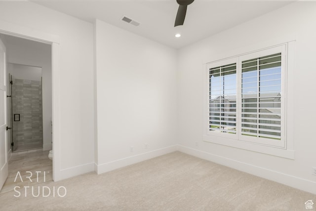 671 E Arina Way, Washington, UT 84780 - carpeted empty room featuring ceiling fan and recessed lighting