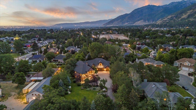 3149 E 9800 S, Sandy, UT 84092 - aerial view at dusk of a mountain view and a residential view