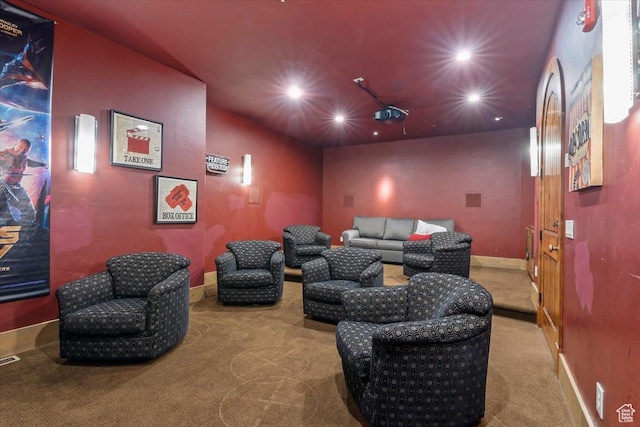 3149 E 9800 S, Sandy, UT 84092 - carpeted home theater featuring recessed lighting and baseboards