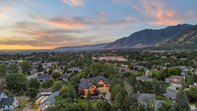 3149 E 9800 S, Sandy, UT 84092 - aerial view at dusk of a mountain view and a residential view
