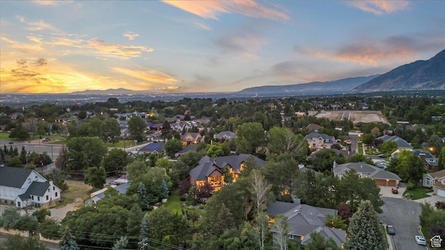 3149 E 9800 S, Sandy, UT 84092 - aerial overview of property's location featuring mountains and nearby suburban area