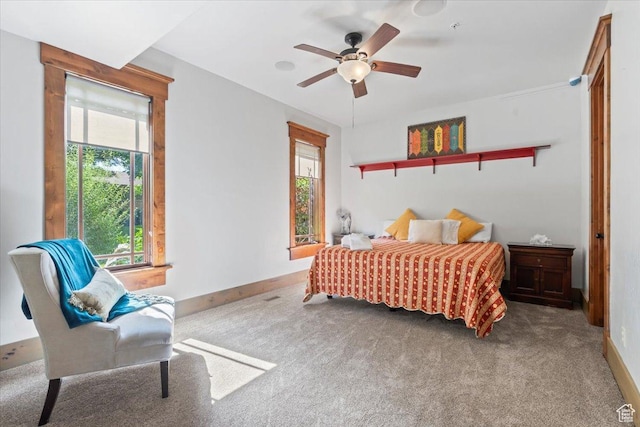 3149 E 9800 S, Sandy, UT 84092 - bedroom with carpet flooring and a ceiling fan