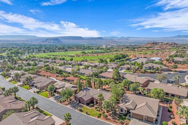 1319 W Red Butte Dr W, Washington, UT 84780 - aerial perspective of suburban area with mountains