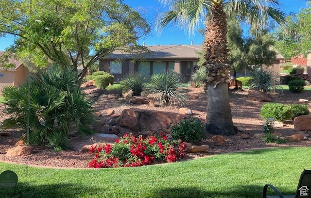1319 W Red Butte Dr W, Washington, UT 84780 - view of front of property featuring a front lawn