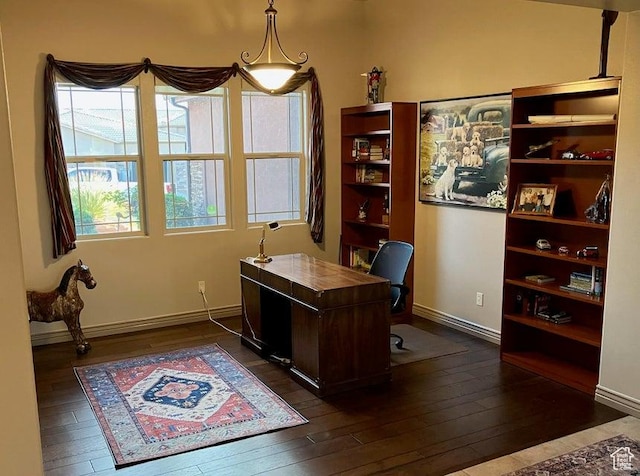 1319 W Red Butte Dr W, Washington, UT 84780 - office space with dark wood-type flooring