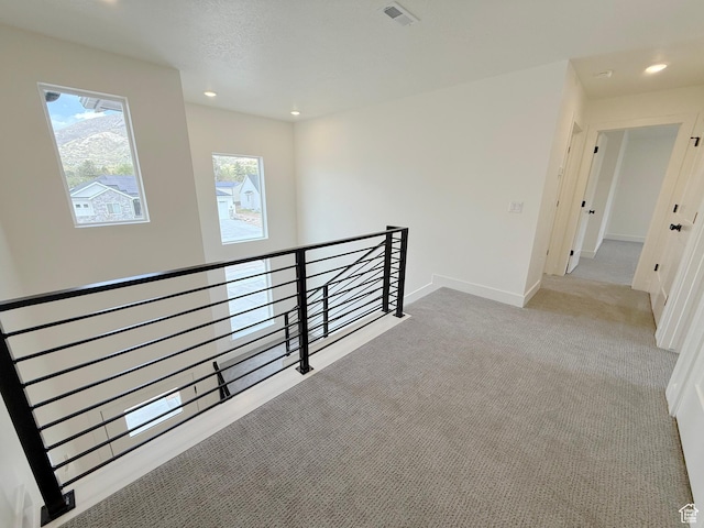 2237 E Parkside Cir S, South Ogden, UT 84403 - hallway with an upstairs landing, carpet flooring, and recessed lighting