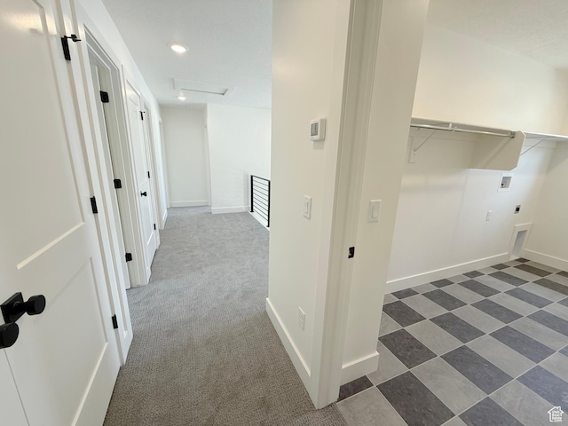 2237 E Parkside Cir S, South Ogden, UT 84403 - laundry area featuring washer hookup, hookup for an electric dryer, recessed lighting, and attic access