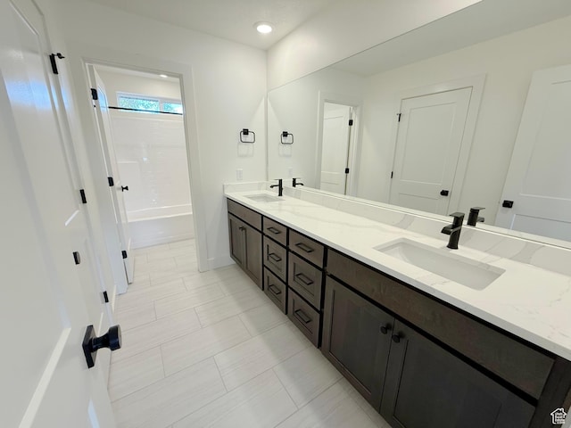 2237 E Parkside Cir S, South Ogden, UT 84403 - full bath featuring double vanity, bathtub / shower combination, and recessed lighting