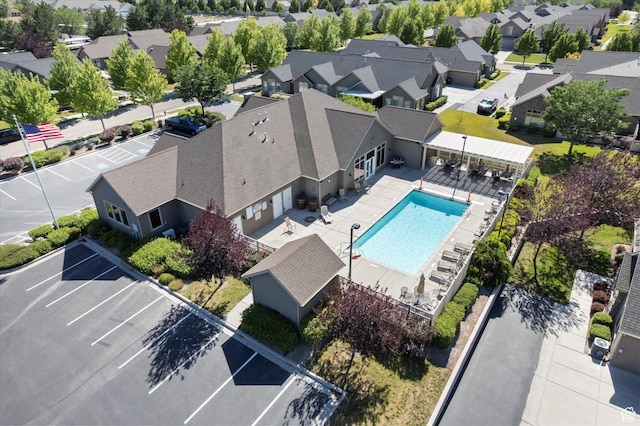 1867 W 9270 S Unit C, West Jordan, UT 84088 - aerial view of residential area featuring a pool area